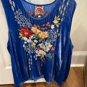 Johnny Was sleeveless knit tee
